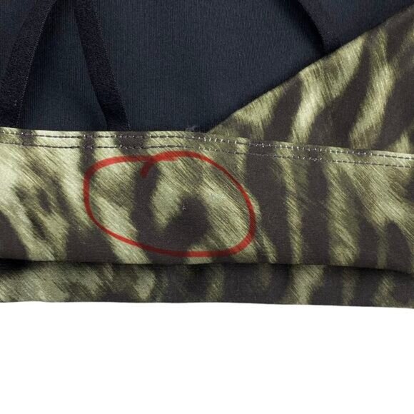 GOOD AMERICAN Wild Night Sports Bra Sz 6 Jungle Leopard Print - Picture 8 of 9